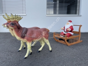 2 Rentiere mit Weihnachtsmann Schlitten, Seite 2