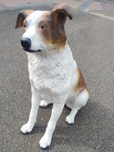 Australian Shepherd Deko-Hundefigur, sitzend, 70 cm hoch 1