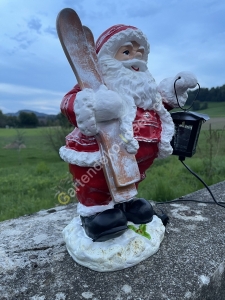 Beleuchtete Weihnachtsmann Figur Nikolaus 