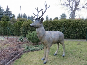 Hirsch Weihnachten lebensgross XXL, 245 cm hoch