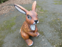 Grosser Hase als Dekofigur im Garten 113cm