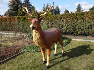 Deko Hirsch Weihnachten XXL, 226 cm hoch