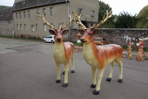 Lebensgrosser Deko Hirsch für Weihnachten,