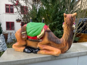 Deko Kamelfigur liegend, 90 cm lang 4