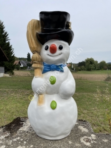 Deko Schneemann für draussen, 80 cm gross