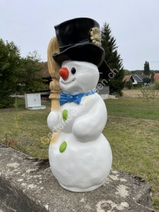 Deko Schneemann  80 cm hoch gross Seite 