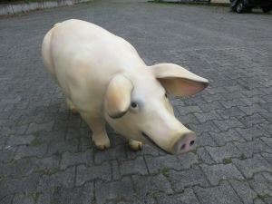 Deko Schwein lebensgross XXL 1