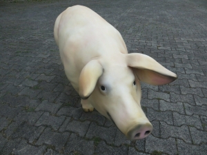 Deko Schwein lebensgross XXL 2