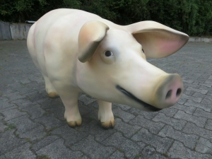 Deko Schwein lebensgross XXL 4