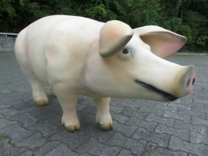 Deko Schwein lebensgross XXL 5