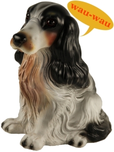 Cocker Spaniel Dekohund mit Bewegungssensor, bellt, 32 cm hoch 1