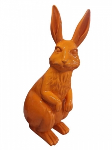 Riesige Design Figur XXL Hase mit Autolack braun, 2,2m hoch