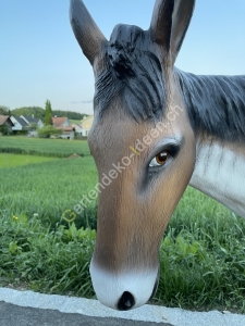 Esel Deko Gartenfigur xxl lebensgross 