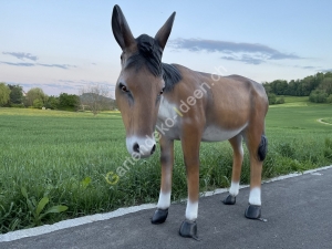 Esel Figur lebensgross