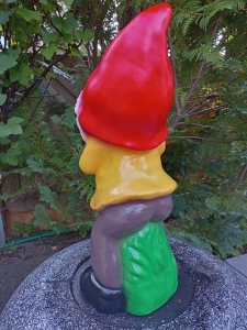 Gartenzwerg mit Rehkitz, 45 cm hoch 6