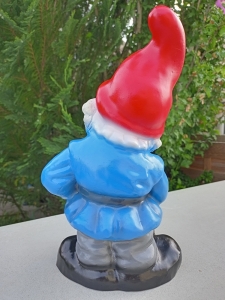 Gartenzwerg mit Bienenkorb, 33 cm hoch 3