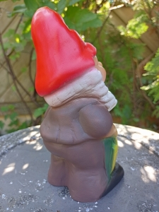 Gartenzwerg mit Sonnenblume, 20 cm hoch 4