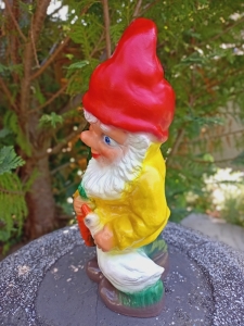 Gartenzwerg mit Gans als Gartendeko, 34 cm 1