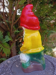 Gartenzwerg mit Gans als Gartendeko, 34 cm 2