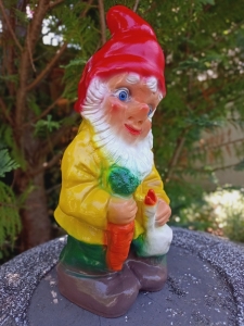 Gartenzwerg mit Gans als Gartendeko, 34 cm 3