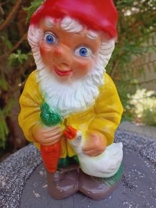 Gartenzwerg mit Gans als Gartendeko, 34 cm 4