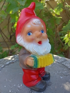 Musiker- Zwerg mit Handharmonika, 20 cm hoch 1