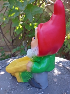 Gartenzwerg mit Schubkarre, 20 cm hoch 2