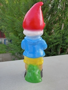 Gartenzwerg füttert Tauben, 32 cm hoch 4