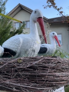 Geburtstafel Storch zur Geburt auf Ständer 22