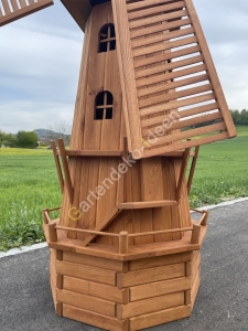 Windmühle Deko Holz für den Garten