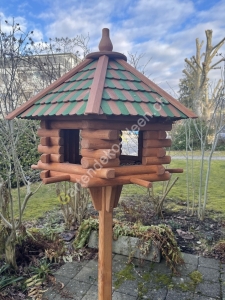 Grosses Vogelfutterhaus mit Ständer 5