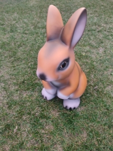 Herziges Hasenkind als Gartendeko, 45 cm hoch 2