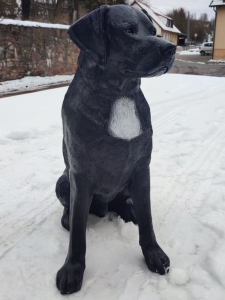 Labrador Dekofigur Hund, sitzend, 65 cm hoch 1