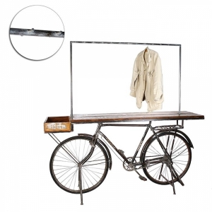 Möbelunikat Upcycling Desing Möbel Fahrradgarderobe  mit Hemd