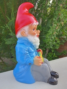 Musiker- Gartenzwerg mit Handorgel, 35 cm hoch 4