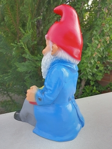 Musiker- Gartenzwerg mit Handorgel, 35 cm hoch 6