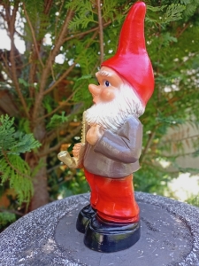 Musiker- Gartenzwerg mit Saxophon, 32 cm hoch 2