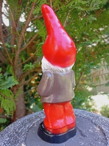 Gartenzwerg mit Saxophon als Deko im Garten, 32cm 2