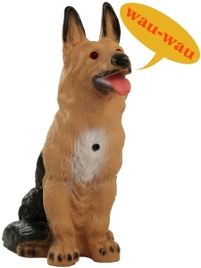 Bellender Schäferhund mit Bewegungssensor, 38 cm hoch 2