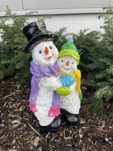 Kleine Schneemann Deko Figur