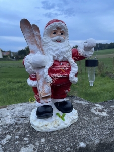 Solar Weihnachtsdeko Weihnachtsmann Figur 40 cm