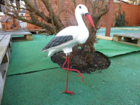 Storch Figur Storch Deko, stehend, 46cm