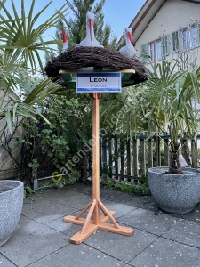 XXL Storch Geburtstafel Storch Deko zur Geburt 5