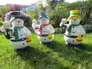 Weihnachtsbeleuchtung Schneemann für draussen