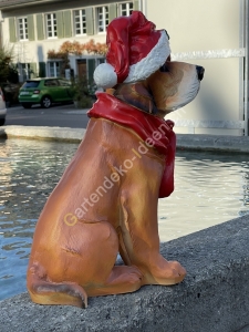 Weihnachtsdeko für draussen und drinnen 46 cm Hund