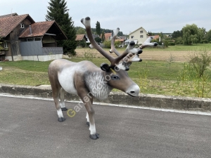 Outdoor Weihnachtsdeko Rentier Deko lebensgross