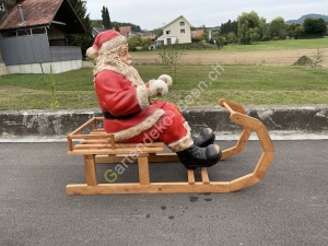 Weihnachtsschlitten Weihnachtsmann mit Schlitten XXL 3