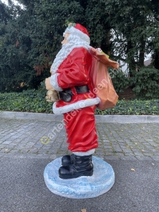 Grosser Weihnachtsmann XXL stabiler Sockel 3