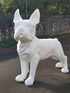 XXL Französische Bulldogge, zum selber bemalen, 175 cm RIESIG!